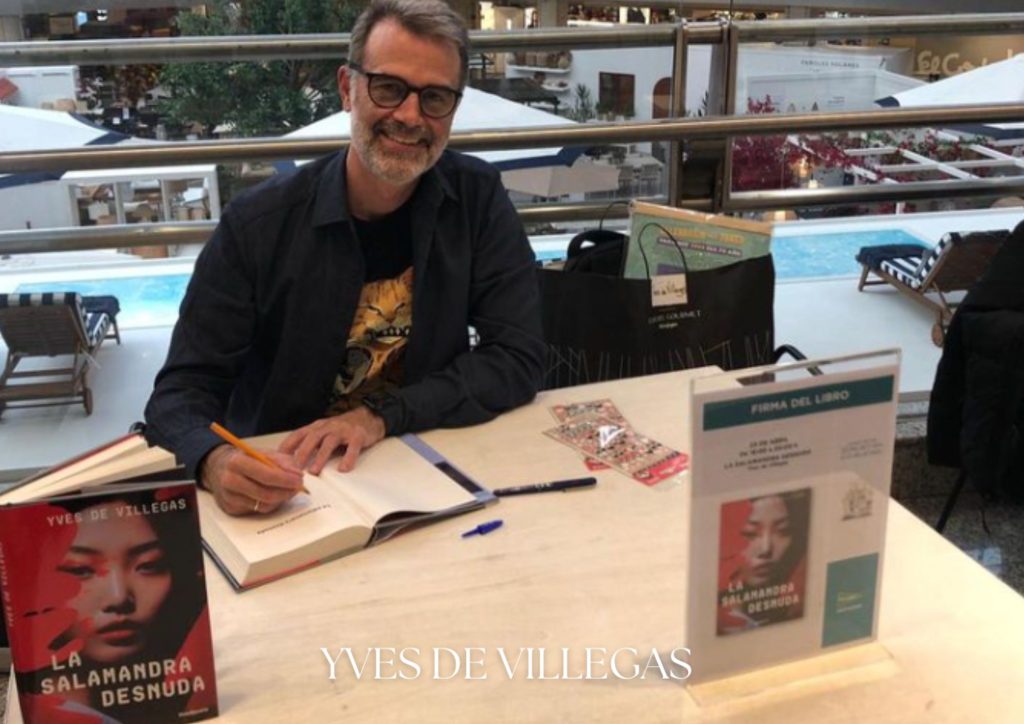 Yves de Villegas- firma de libros en Corte Ingles Santander